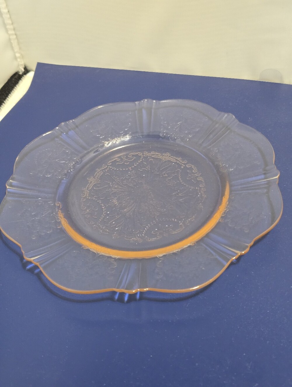 Depression Style Glass Pink Saucer Sweetheart Bread & Butter Plate Saucer 6 in